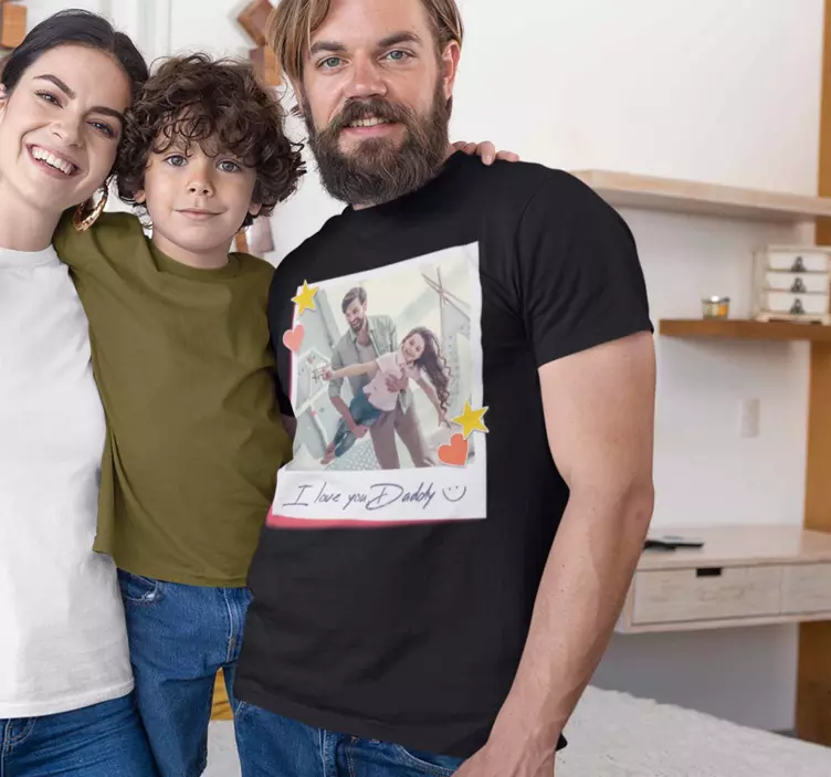 T-shirt dia dos pais I love you daddy - TenStickers