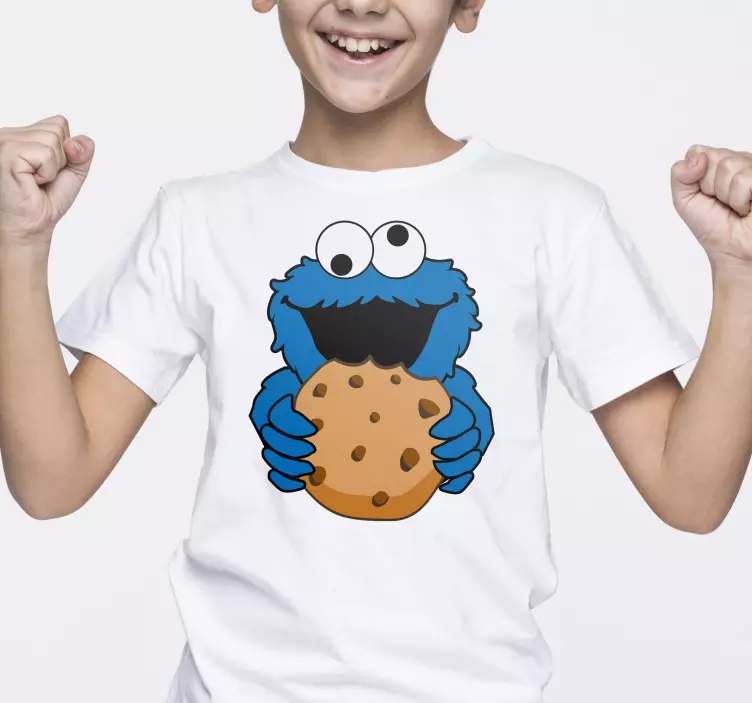 t-shirt personalizada cookie monster - TenStickers