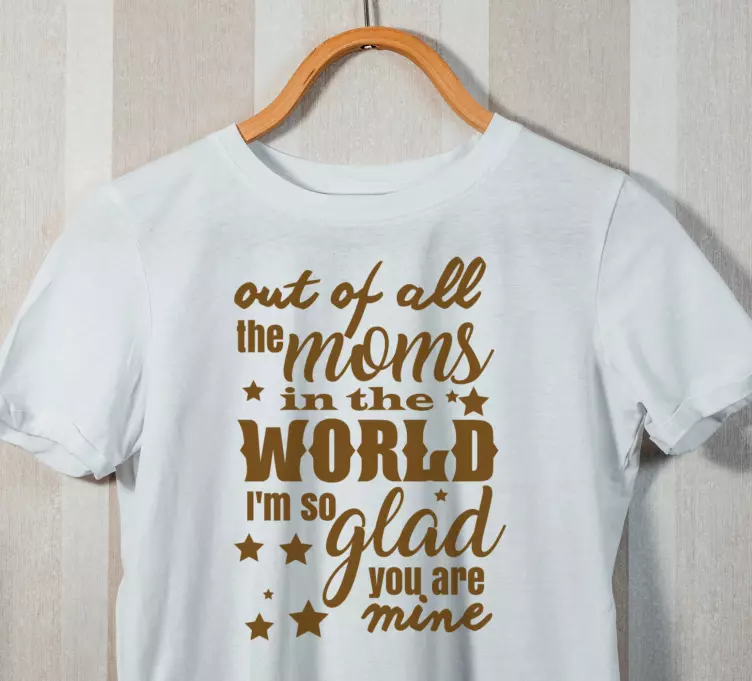 T-shirtdourada para o dia das mães - TenStickers