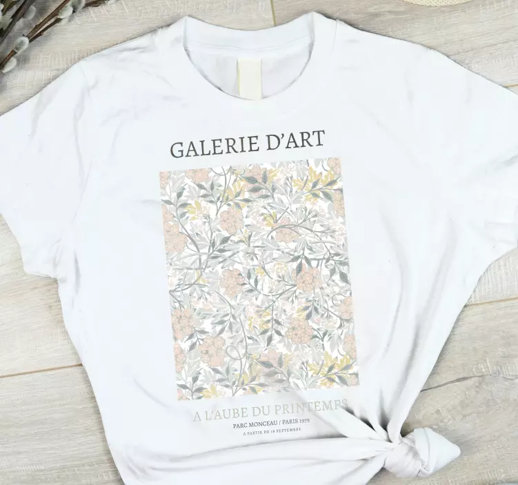 T-shirt galeria de arte floral - TenStickers
