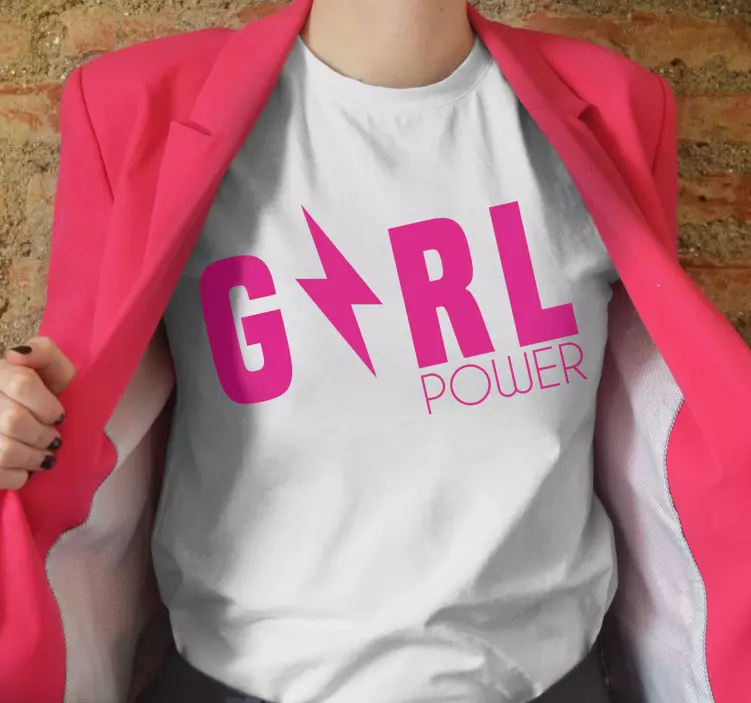 t-shirt personalizada "girl power" - TenStickers