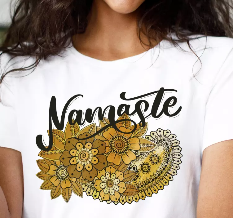T-shirt indiano do estilo de paisley - TenStickers