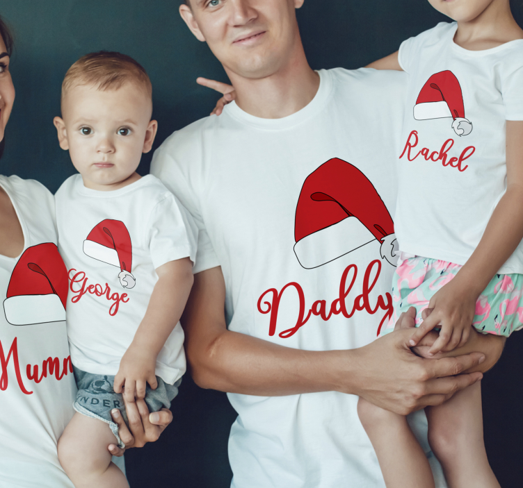 T-shirt natal férias em família - TenStickers