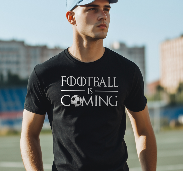 T-shirt o futebol está chegando - TenStickers