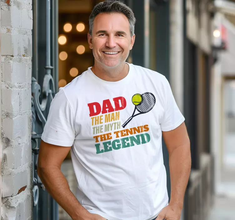 T-shirt pai, a lenda do tênis - TenStickers