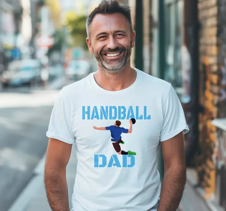 T-shirt pai de handebol - TenStickers