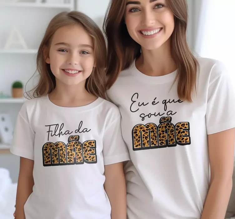 T-shirt  mães e filhas filha da mãe - TenStickers