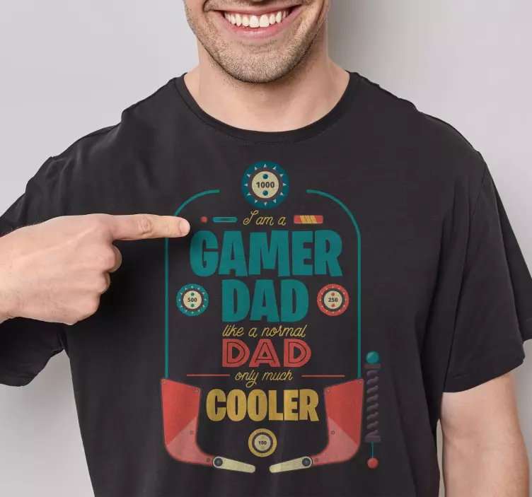 T-shirtdo dia dos pais do pai gamer - TenStickers