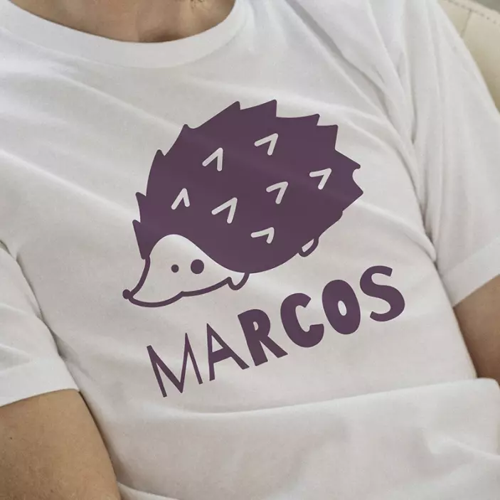 T-shirt simples com produtoporco-espinho - TenStickers