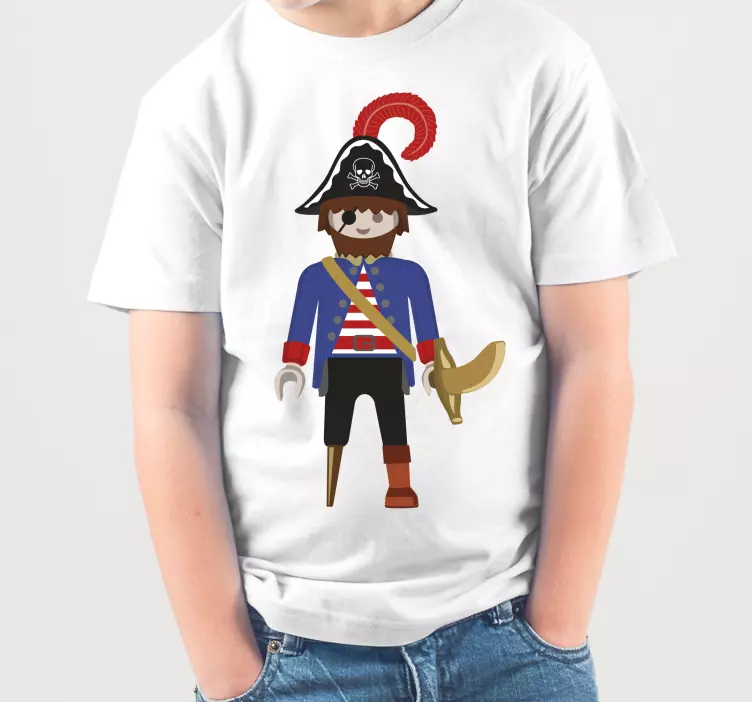 T-shirt dos desenhos animados pirata infantil - TenStickers