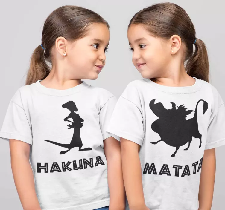 T-shirt para irmãos Hakuna Matata - TenStickers