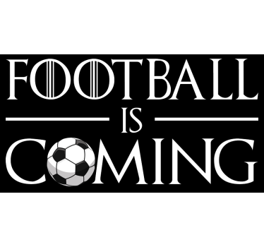 T-shirt o futebol está chegando - TenStickers