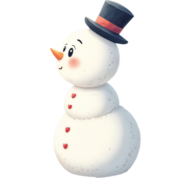 T-shirt de casais casal de bonecos de neve apaixonados - TenStickers