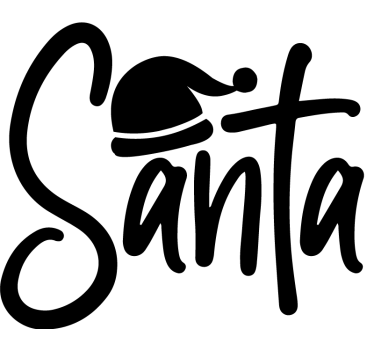 T-shirt de casais a cadela favorita do papai noel - TenStickers