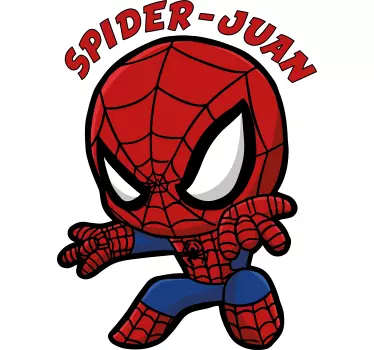 T-shirts infantis Homem-aranha com nome - TenStickers