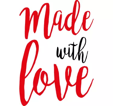 T-shirt para bebé Made with love - TenStickers