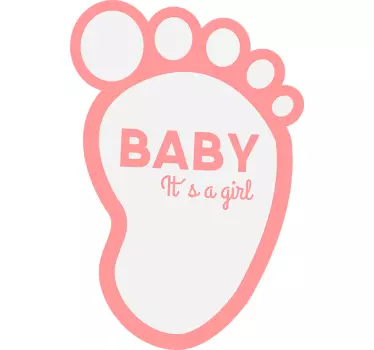 T-shirts para grávidas It's a girl - TenStickers