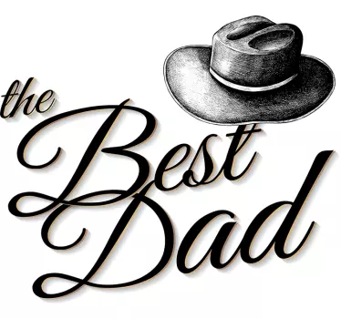 T-shirt vintage dia do pai The Best Dad - TenStickers
