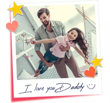 T-shirt dia dos pais I love you daddy - TenStickers