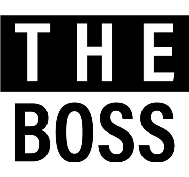 T-shirt para casais The Real Boss - TenStickers