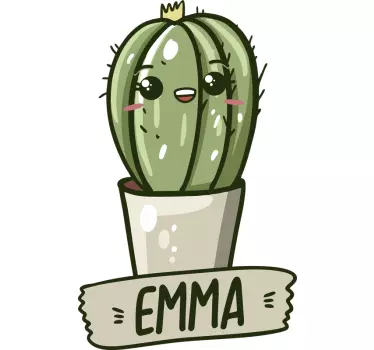T-shirt para casais cactos com nomes - TenStickers
