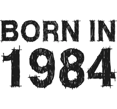 T-shirt personalizada Born in - TenStickers