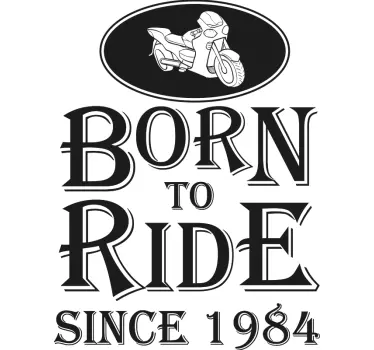 T-shirt para pais e filhos Born to Ride - TenStickers