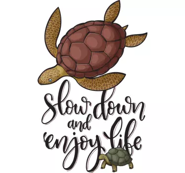 T-shirt acalme-se e aproveite a vida - TenStickers