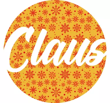 T-shirt de natal personalizável com flocos de neve - TenStickers