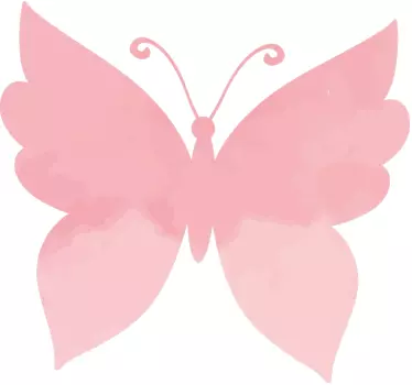 T-shirt de senhora com borboletas cor-de-rosa - TenStickers