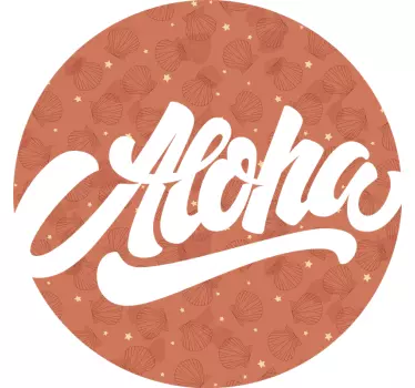Aloha t-shirt da galáxia concha - TenStickers