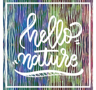 Olá t-shirt da natureza - TenStickers