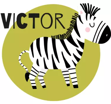 T-shirt crianças personagens de zebra fofos - TenStickers