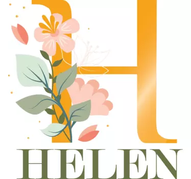 Primeira letra e nome T-shirtt-shirt bebê - TenStickers