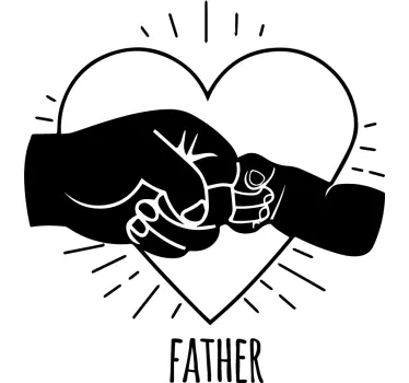 Pai e filho punhos pai e filho combinando camisas - TenStickers