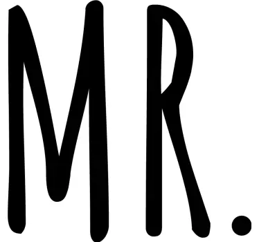 T-shirt de casais sr. E sra. - TenStickers