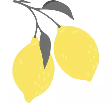 T-shirt estampa de fruta limão - TenStickers