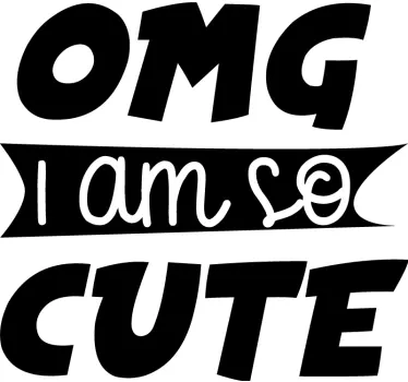 T-shirt crianças eu sou tão fofo - TenStickers