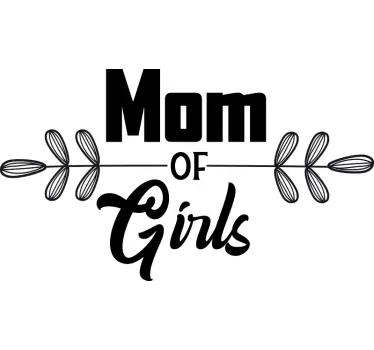 t-shirt para o dia das mães da mãe das meninas - TenStickers