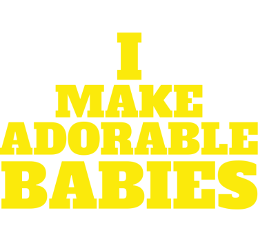 Eu faço uma t-shirt adorável para casais de bebês - TenStickers
