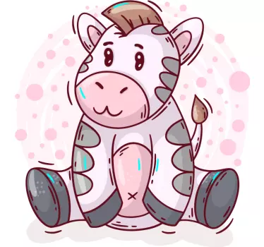 T-shirt de bebê com desenho de zebra - TenStickers