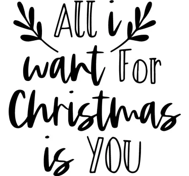 Tudo que eu quero para t-shirtsde natal - TenStickers