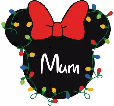 Disney natal família mãe e filha camisa - TenStickers
