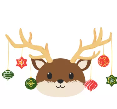 Oh cervos t-shirtsde natal - TenStickers