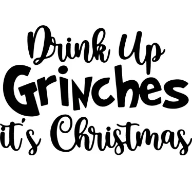 T-shirt natal roupa temática do grinch - TenStickers