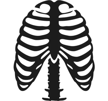 T-shirt ribs skelet halloween - TenStickers
