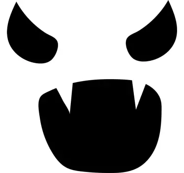 T-shirt com estampa de rosto assustador - TenStickers