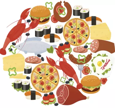 T-shirt diversão para amantes da comida - TenStickers