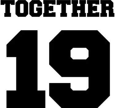 Juntos desde t-shirts personalizadas para casais - TenStickers