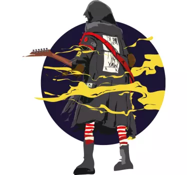 T-shirt figura misteriosa tocando violão - TenStickers